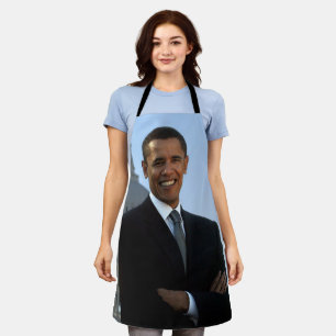 Amerikaans president Barack Obama als Amerikaans s Schort