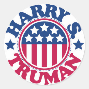 Amerikaans President Harry S Truman Ronde Sticker