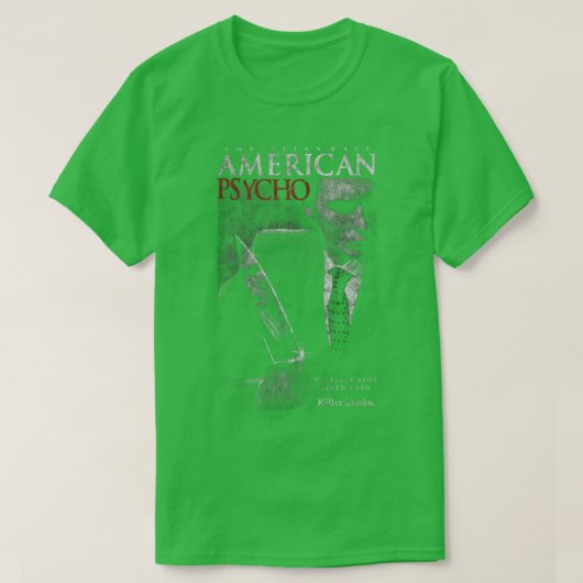 Amerikaans Psycho1 T-shirt (Design voorkant)