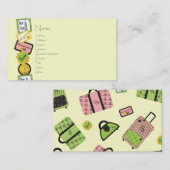 Amerikaans reisontwerp visitekaartje (Voorkant / Achterkant)