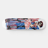 Amerikaans Rollermeisje Skateboard (Horizontaal)