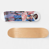 Amerikaans Rollermeisje Skateboard (Horizontaal)