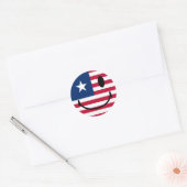 Amerikaans Ronde Sticker (Envelop)