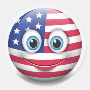 Amerikaans Ronde Sticker