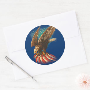 Amerikaans Ronde Sticker