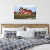 Amerikaans Rood Canvas Afdruk (Insitu (Slaapkamer))