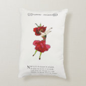 Amerikaans Roos van schoonheid, Whimsical Flowers  Accent Kussen (Achterkant (Verticaal))