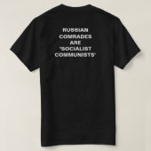 Amerikaans Russisch t-shirt (Design achterkant)