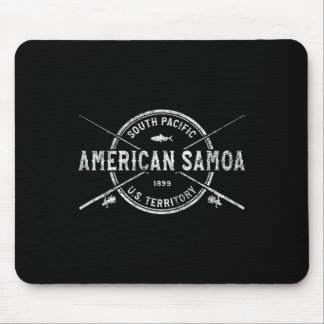 Amerikaans Samoa Antieke Gekruiste Vissenstokken Muismat