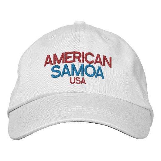 Amerikaans-Samoa geborduurd Pet (Voorkant)