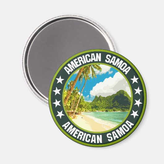 Amerikaans Samoa Magneet (Voorkant / Achterkant)