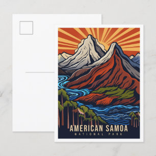 Amerikaans Samoa Nationaal Park USA Reis Briefkaart
