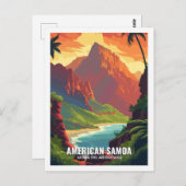Amerikaans-Samoa Nationaal Park Verenigde Staten N Briefkaart (Voorkant / Achterkant)