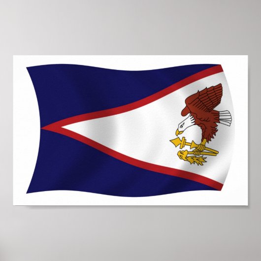 Amerikaans Samoa Vlag Poster Print (Voorkant)