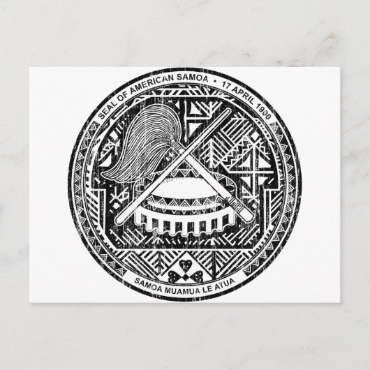 Amerikaans - Samoa - wapenschild Briefkaart (Voorkant)