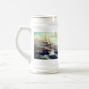 Amerikaans schip in nood 1841 bierpul