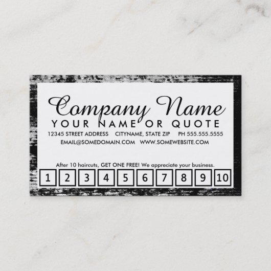 amerikaans schoonheidsloyaliteitsprogramma klantenkaartje (Voorkant)