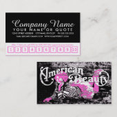 amerikaans schoonheidsloyaliteitsprogramma klantenkaartje (Voorkant / Achterkant)