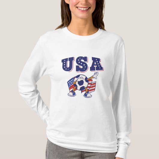 Amerikaans Shirt Amerikaanse vlag (Voorkant)