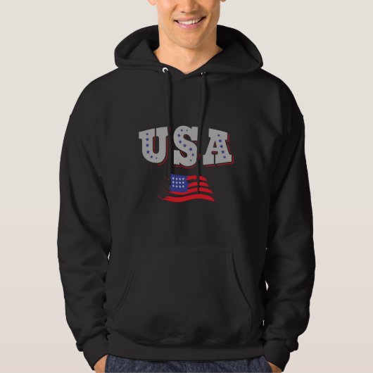 Amerikaans Shirt Amerikaanse vlag (Voorkant)