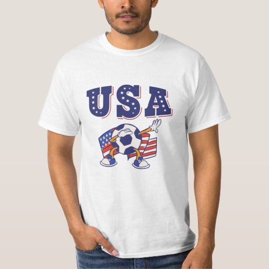 Amerikaans Shirt Amerikaanse vlag (Voorkant)