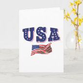 Amerikaans Shirt Amerikaanse vlag Kaart (Gele Bloem)