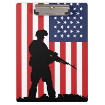 Amerikaans soldaat klembord