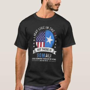 Amerikaans Somalisch Huis in US Patriot Amerikaans T-shirt