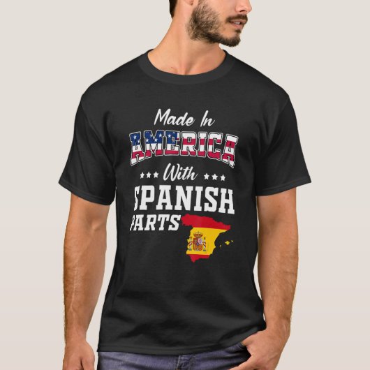 Amerikaans Spaans deel Spanje geeft de VS de vlag  T-shirt (Voorkant)