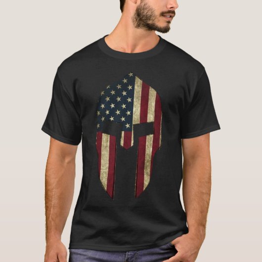 Amerikaans Spartan T-shirt (Voorkant)