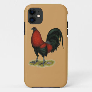 Amerikaans spel BB Zwarte Rode Haan iPhone 11 Hoesje