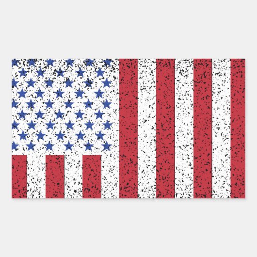 Amerikaans staatsburger Rectan Rechthoekige Sticker (Voorkant)