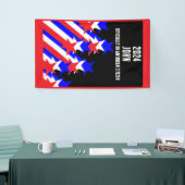 Amerikaans staatsburgerschap verleend spandoek (Beurs)