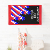 Amerikaans staatsburgerschap verleend spandoek (Insitu)