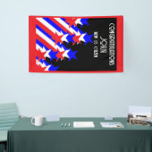 Amerikaans staatsburgerschap verleend spandoek (Beurs)