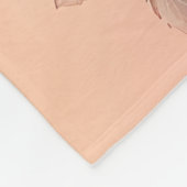 Amerikaans Staffordshire met Rozen -Valentijnsdag Fleece Deken (Hoek)