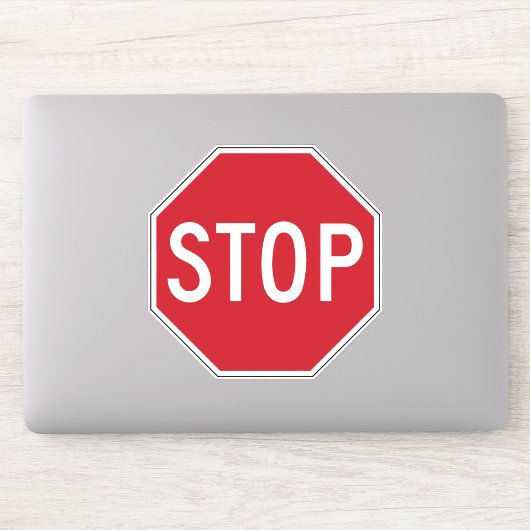 Amerikaans stopteken sticker (Computer)