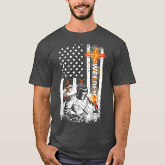Amerikaans strooisel voor lassen van lassen t-shirt