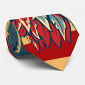 Amerikaans Stropdas voor patriottische eagle Retro (Opgerold)