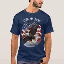 Amerikaans T-shirt 250ste verjaardag 1776-2026 Ade