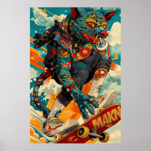 Amerikaans Tattoo Design Poster Print
