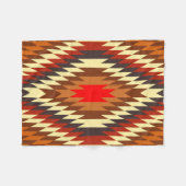 amerikaans traditioneel etnisch kostumotief fleece deken (Voorkant (Horizontaal))