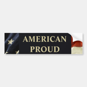 AMERIKAANS TROTS BUMPERSTICKER