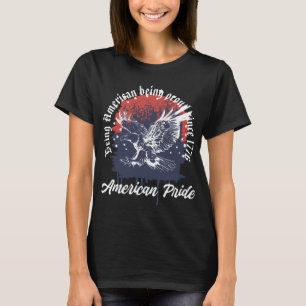 Amerikaans trots zijnde adelaar t-shirt