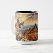 Amerikaans Tweekleurige Koffiemok (Voorkant links)