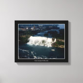 Amerikaans Uitzicht van Niagara Herfsten Canvas Afdruk (Voorkant)