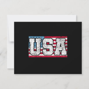Amerikaans USA VS Vlag 4 juli Kaart