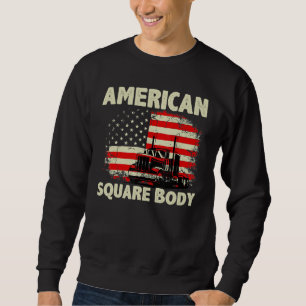 Amerikaans vierkant van het Amerikaanse Vlaggenple Trui