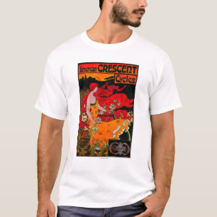 Amerikaans Vintage poster van de halve maan T-shirt