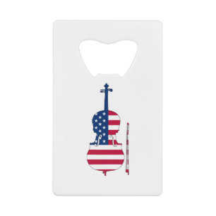 Amerikaans Violin Kredietkaart Flessenopener